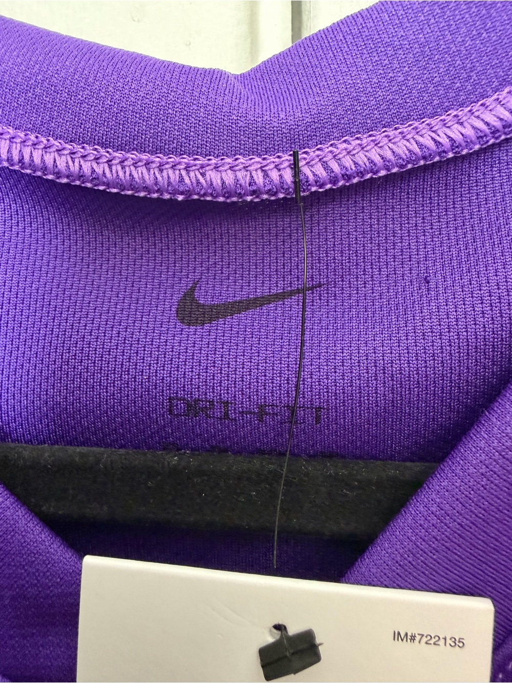 Nike Women’s Purple Athletic Tank Top with White Swoosh - Picture 3 of 5